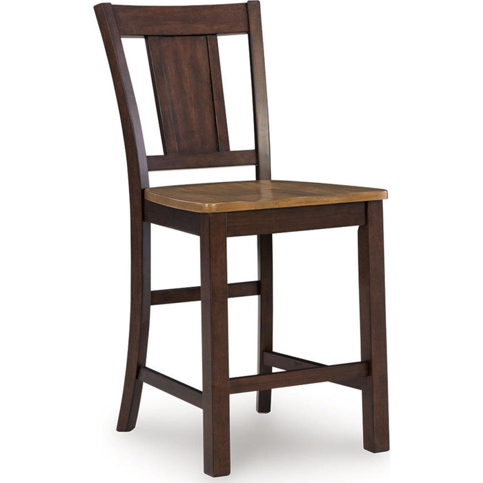 Rylandeen Counter Height Stool - Light Brown/Dark Brown - (PCD651-124)
