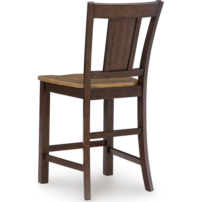 Rylandeen Counter Height Stool - Light Brown/Dark Brown - (PCD651-124)