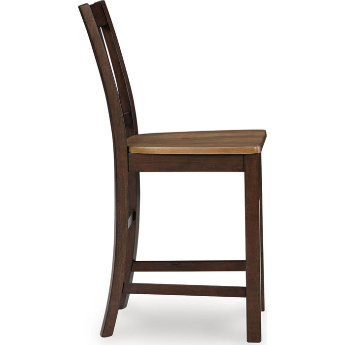 Rylandeen Counter Height Stool - Light Brown/Dark Brown - (PCD651-124)