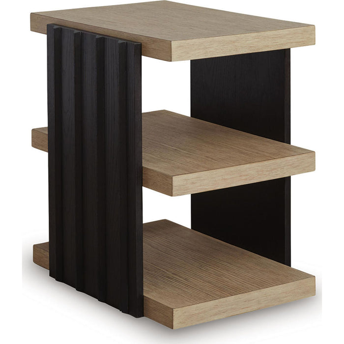 Rylandyn End Table - Black/Light Brown