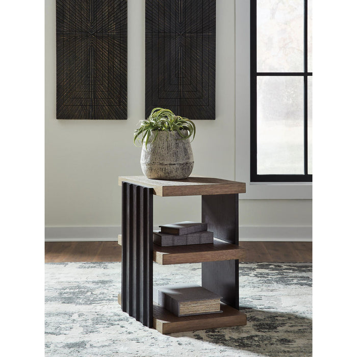 Rylandyn End Table - Black/Light Brown