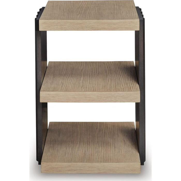 Rylandyn End Table - Black/Light Brown