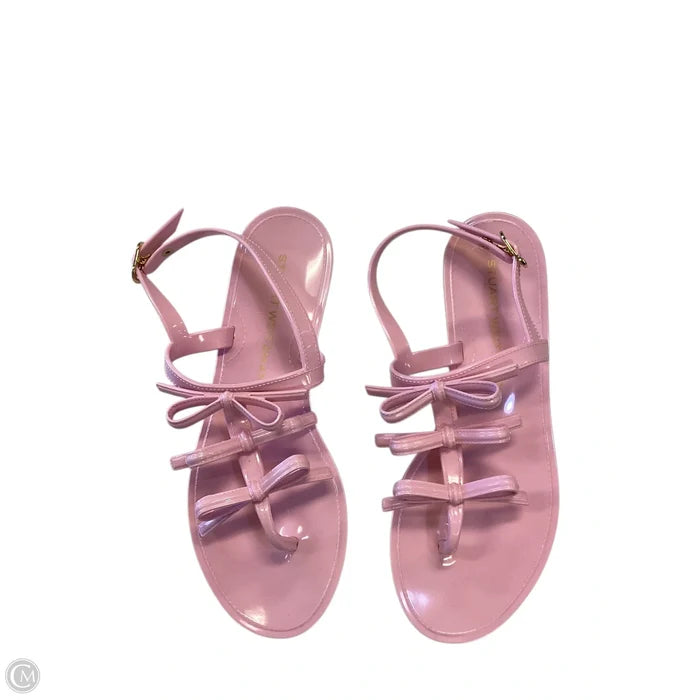 Sandals Designer By Stuart Weitzman In Pink, Size: 8