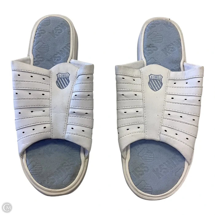 Sandals Flats By K Swiss In Black & White, Size: 8