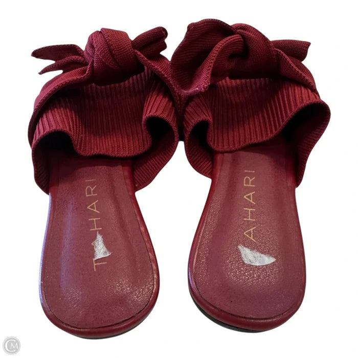Sandals Flats By Tahari In Red, Size: 6