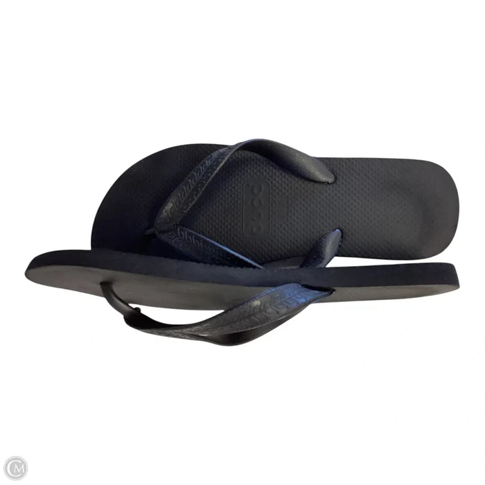 Sandals Flip Flops By Clothes Mentor In Black, Size: 4/5