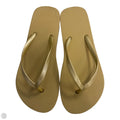 Sandals Flip Flops By Clothes Mentor In Gold, Size: 6