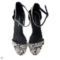 Sandals Heels Block By Clothes Mentor In Animal Print, Size: 7.5