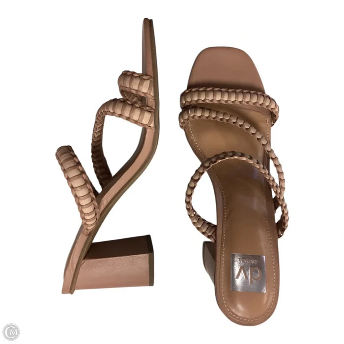 Sandals Heels Block By Dolce Vita In Brown, Size: 10