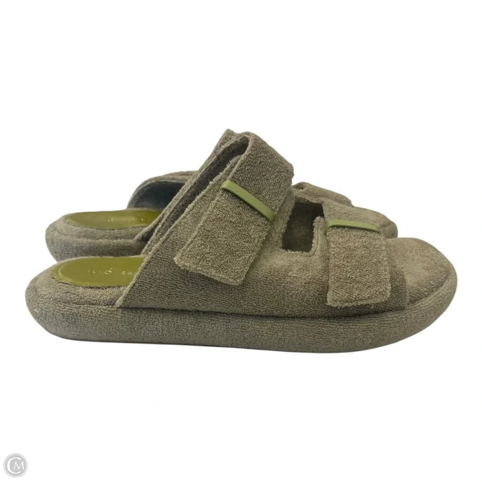 Sandals Heels Platform By Clothes Mentor In Green, Size: 7.5
