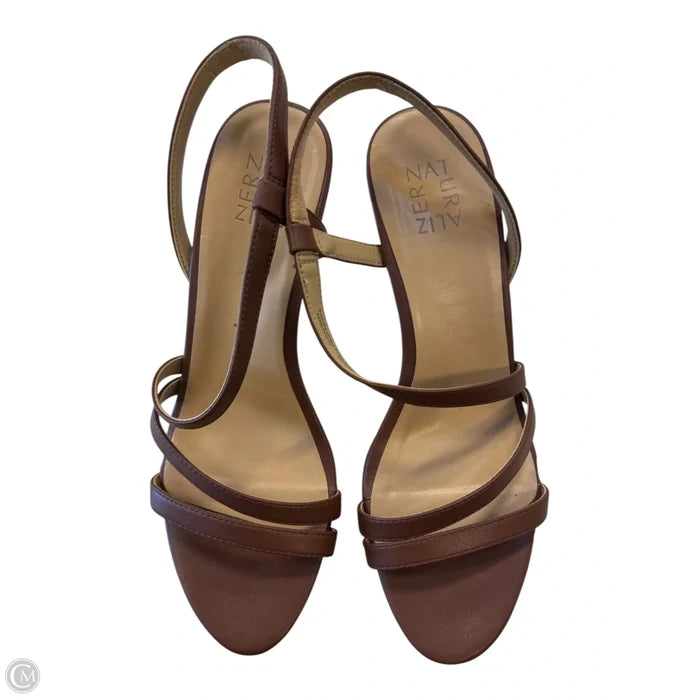Sandals Heels Stiletto By Naturalizer In Brown, Size: 11