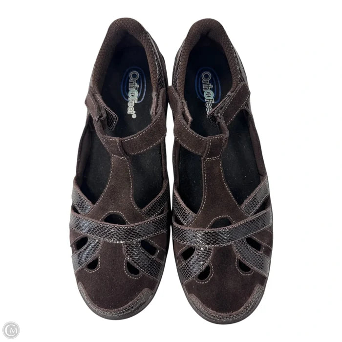 Sandals Sport By Clothes Mentor In Brown, Size: 10.5