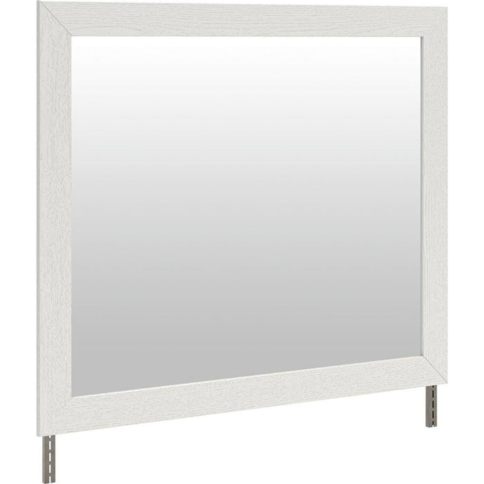 Savonport Mirror - White/Brown