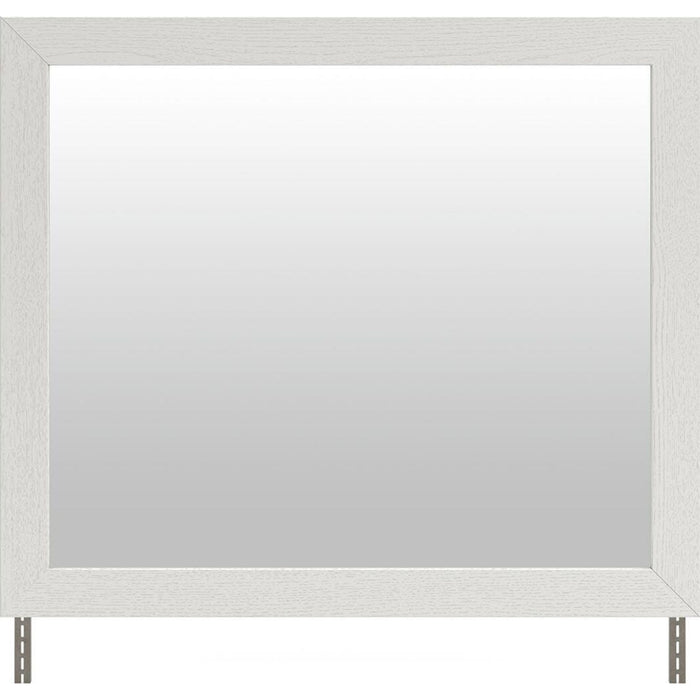 Savonport Mirror - White/Brown
