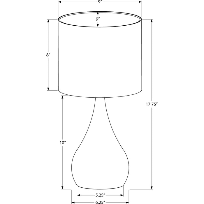 (Set of two) 18"H Table Lamp