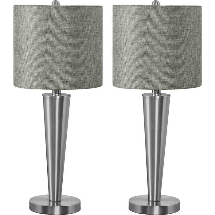 (Set of two) 24"H Table Lamp USB
