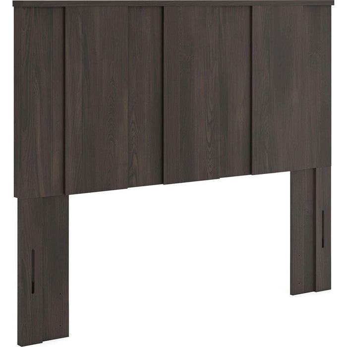 Shaehartin Queen Panel Headboard - Dark Brown