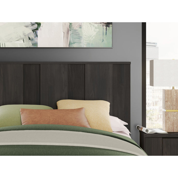 Shaehartin Queen Panel Headboard - Dark Brown