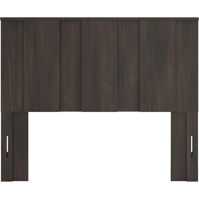 Shaehartin Queen Panel Headboard - Dark Brown