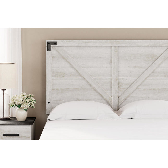 Shawburn Full Panel Headboard - Whitewash