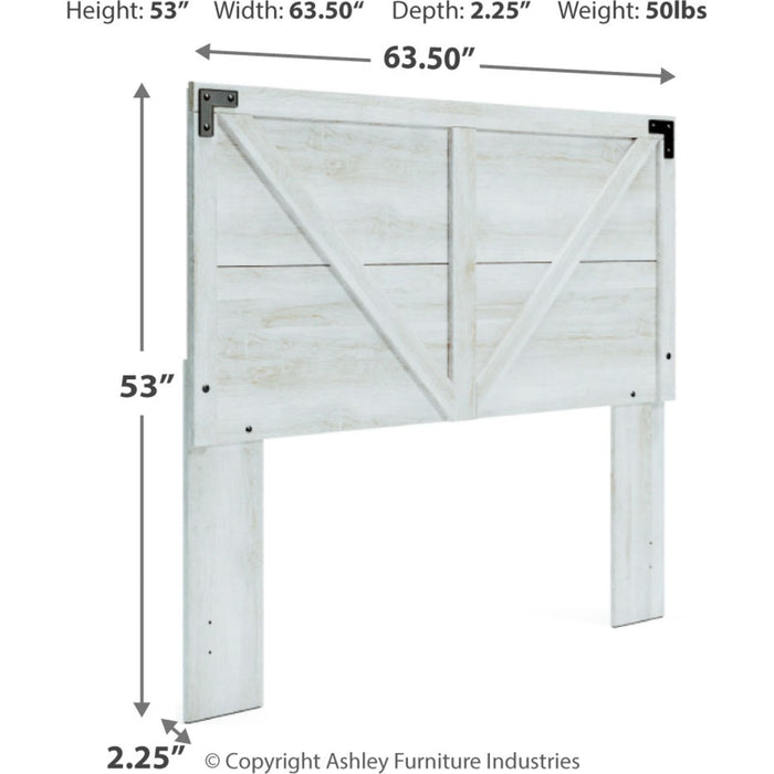 Shawburn Queen Panel Headboard - Whitewash