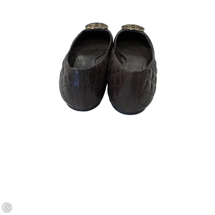 Shoes Designer By Tory Burch In Brown & Gold, Size: 6