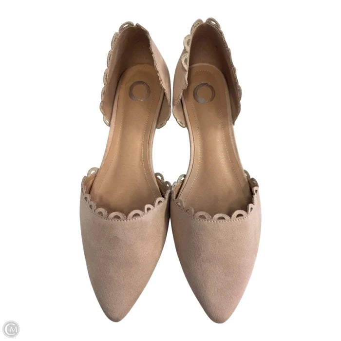 Shoes Flats By Clothes Mentor In Tan, Size: 11