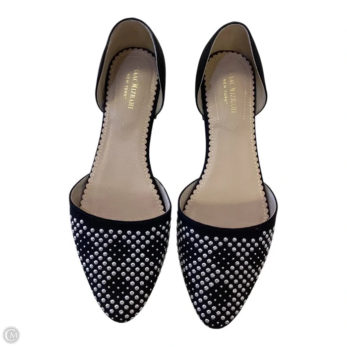 Shoes Flats By Isaac Mizrahi In Black & Silver, Size: 9.5