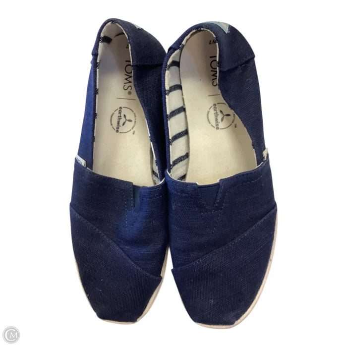 Shoes Flats By Toms In Navy, Size: 7