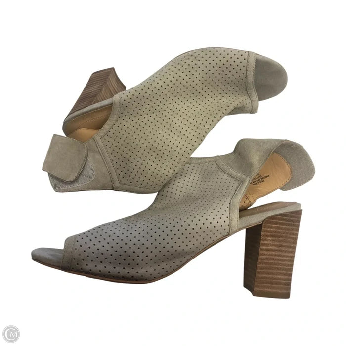 Shoes Heels Block By Adam Tucker In Grey, Size: 11