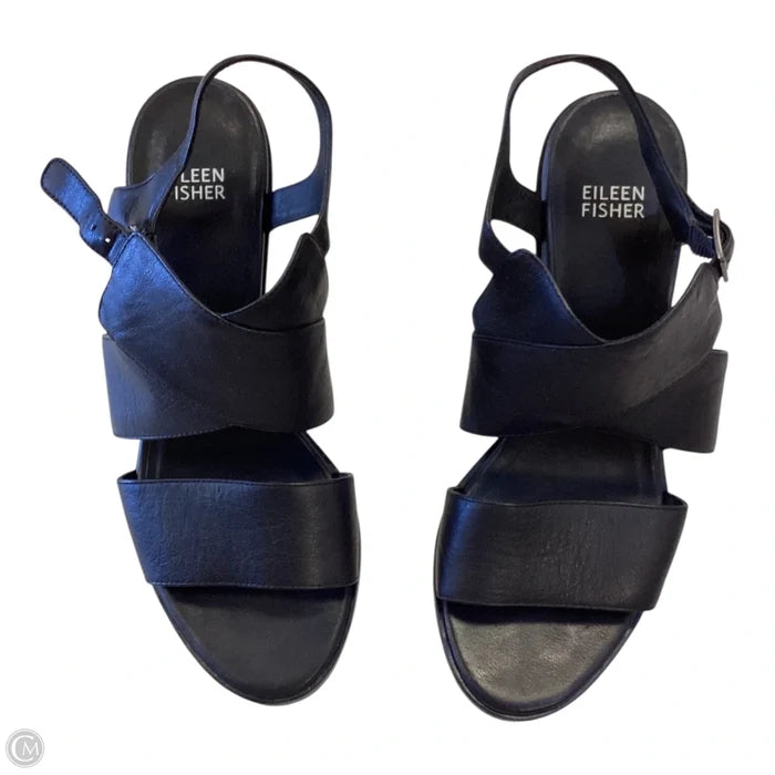 Shoes Heels Block By Eileen Fisher In Black, Size: 8.5