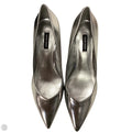Shoes Heels Block By Nine West In Silver, Size: 9