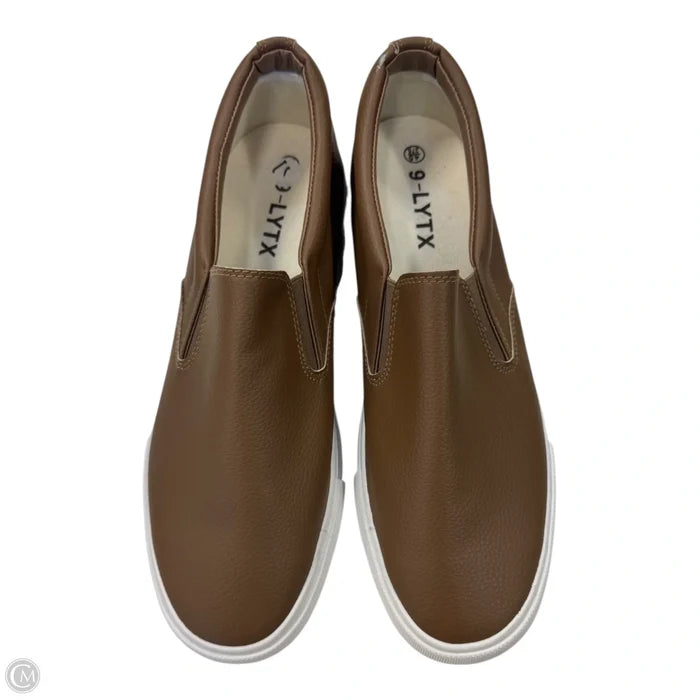 Shoes Heels Platform By Clothes Mentor In Brown, Size: 11