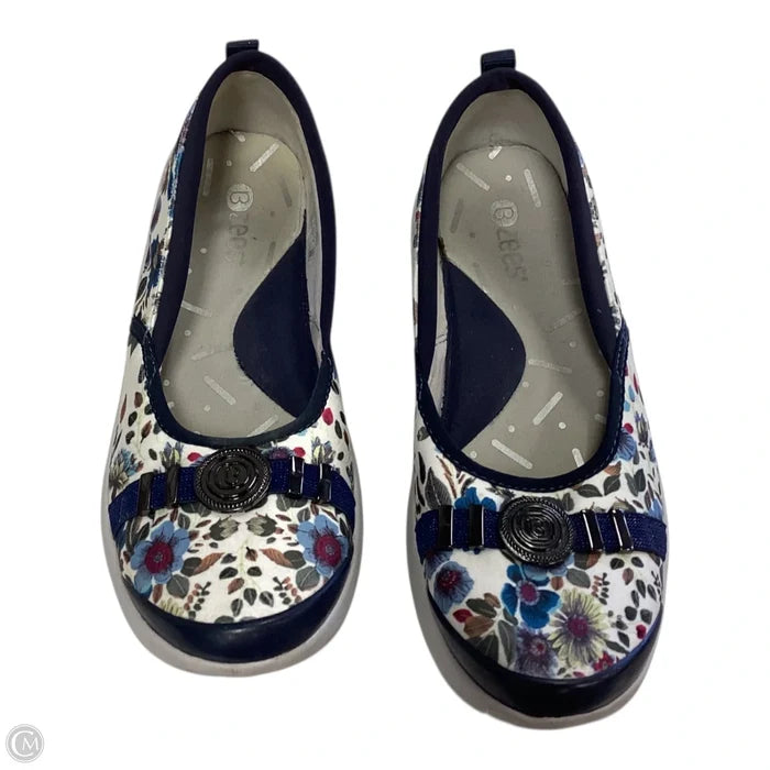 Shoes Heels Wedge By Bzees In Floral Print, Size: 6