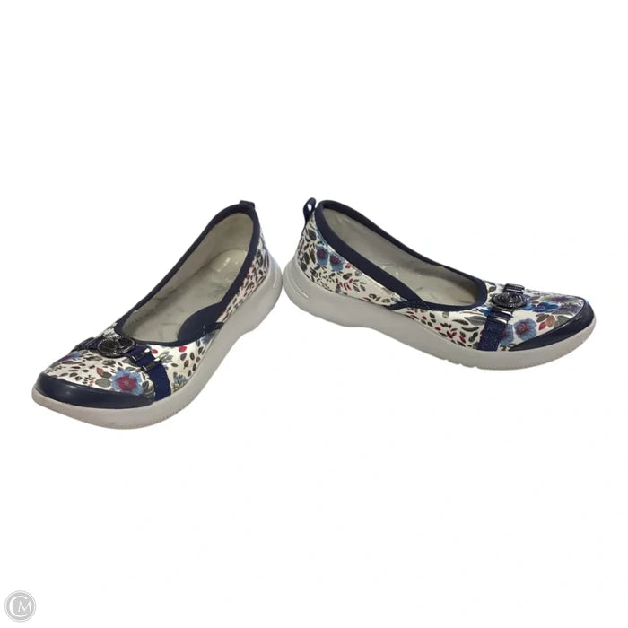 Shoes Heels Wedge By Bzees In Floral Print, Size: 6