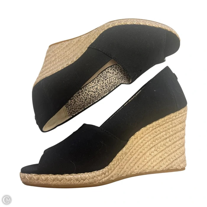 Shoes Heels Wedge By Toms In Black, Size: 7