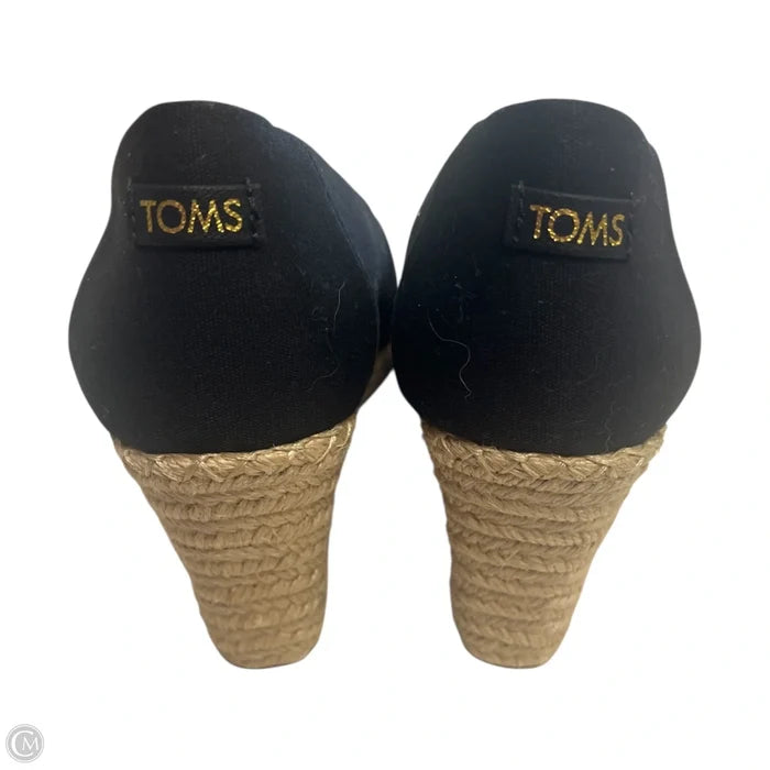 Shoes Heels Wedge By Toms In Black, Size: 7