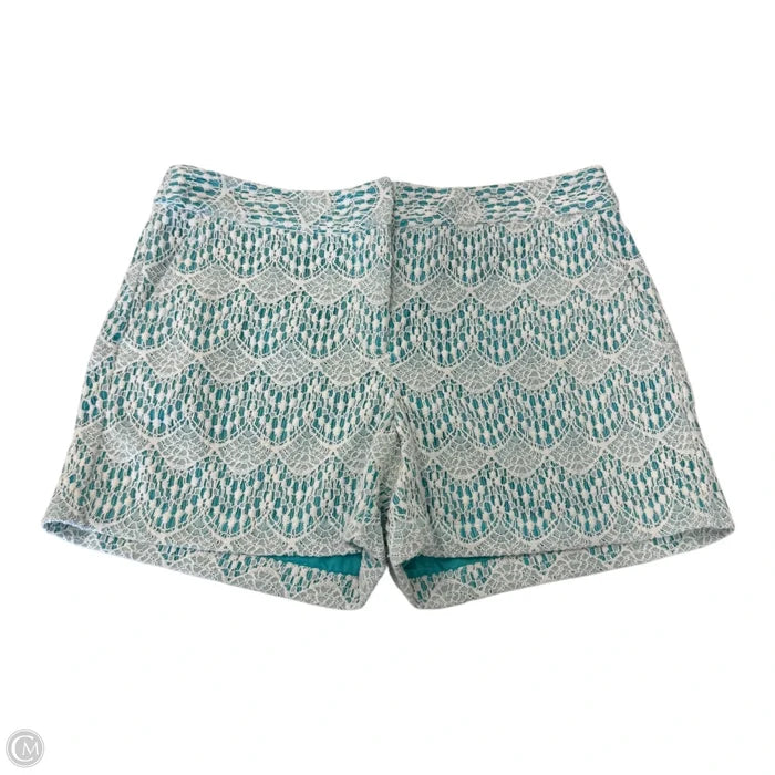 Shorts By Ann Taylor In Green & White, Size: 6