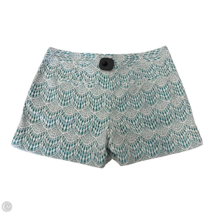 Shorts By Ann Taylor In Green & White, Size: 6