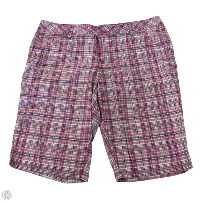 Shorts By Clothes Mentor In Plaid Pattern, Size: 16