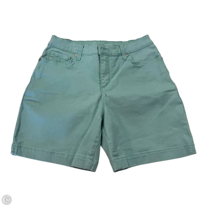 Shorts By Gloria Vanderbilt In Aqua, Size: 4p