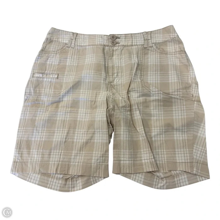Shorts By St Johns Bay In Tan & White, Size: 16