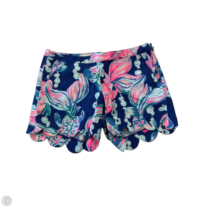 Shorts Designer By Lilly Pulitzer In Blue & Pink, Size: 0