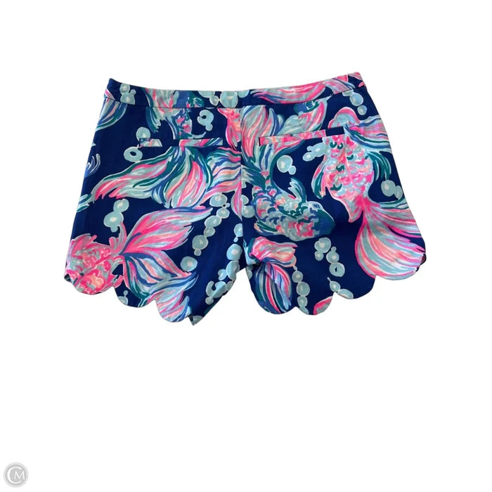 Shorts Designer By Lilly Pulitzer In Blue & Pink, Size: 0