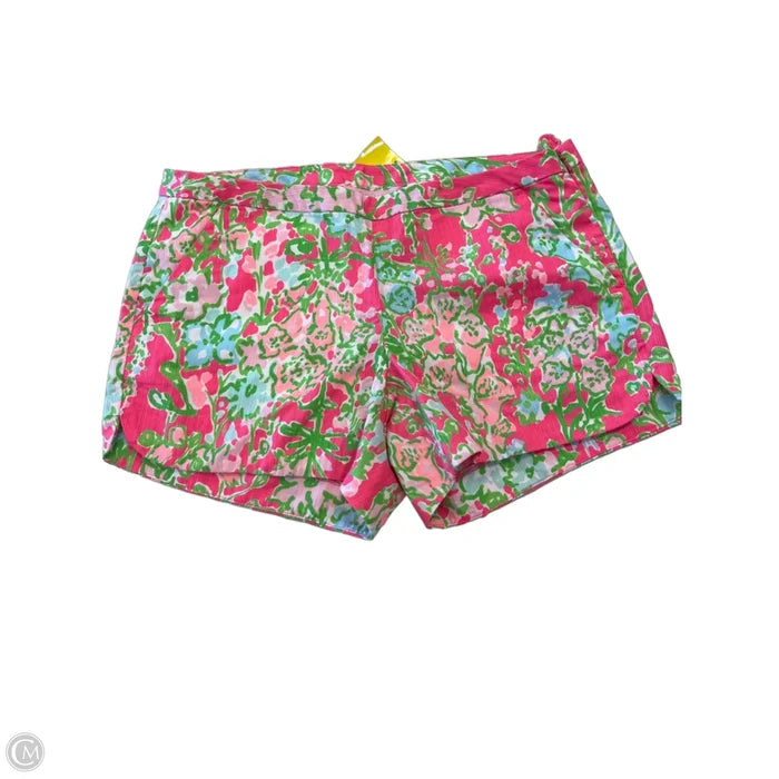 Shorts Designer By Lilly Pulitzer In Green & Pink, Size: 2