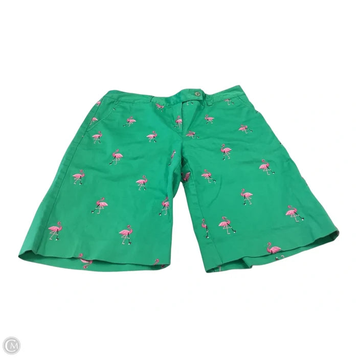 Shorts Designer By Lilly Pulitzer In Green & Pink, Size: 6