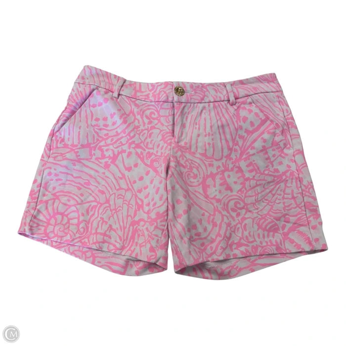 Shorts Designer By Lilly Pulitzer In Pink & White, Size: 6