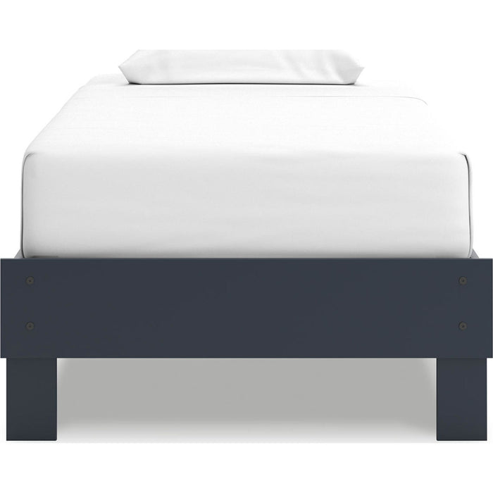 Simmenfort Platform Bed - Navy Blue