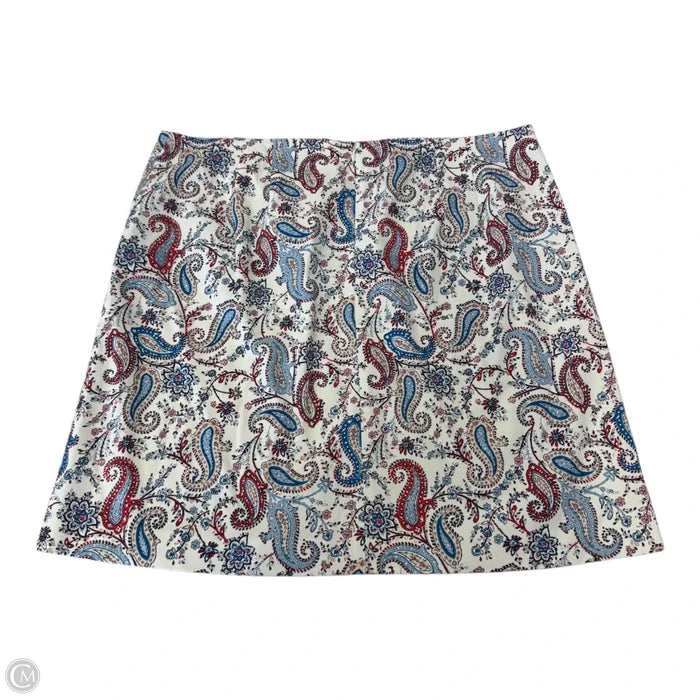 Skirt Maxi By Ann Taylor In Blue & Red & White, Size: 16