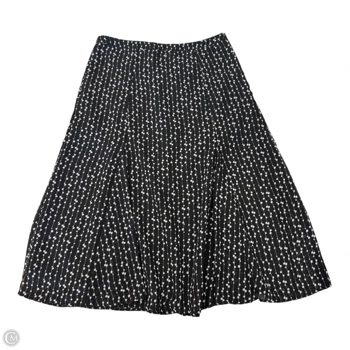 Skirt Maxi By Clothes Mentor In Black & White, Size: 14